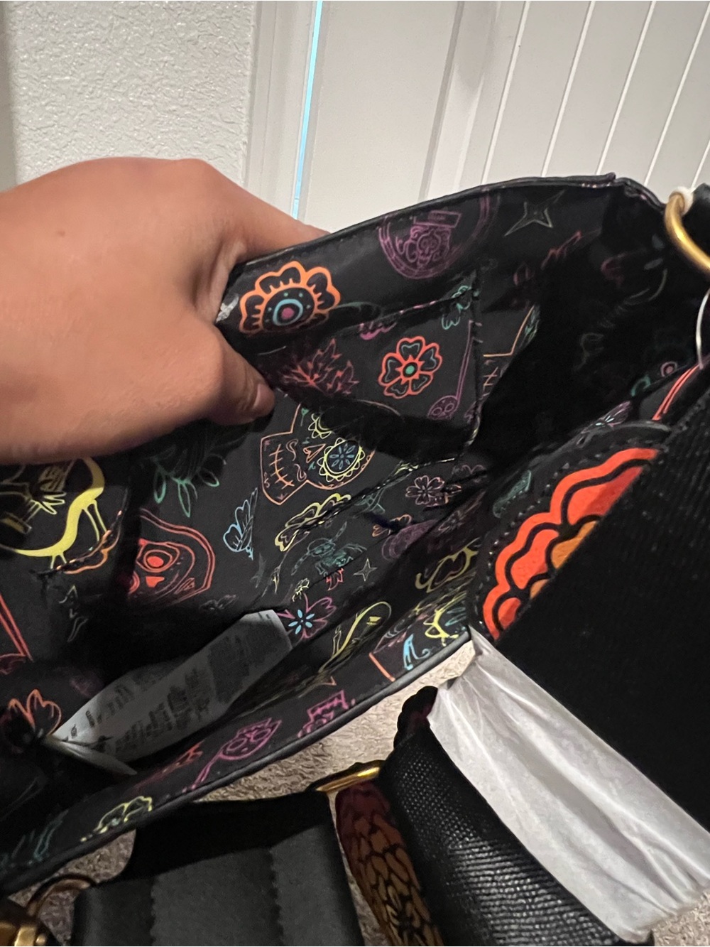 Loungefly Floral Sugar Skull Crossbody Bag COCO - Picture 8 of 9
